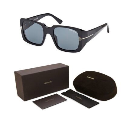 Monty's Tom Ford TF1035 01V Black Blue Sunglasses 51 20 135 New In Box #69968