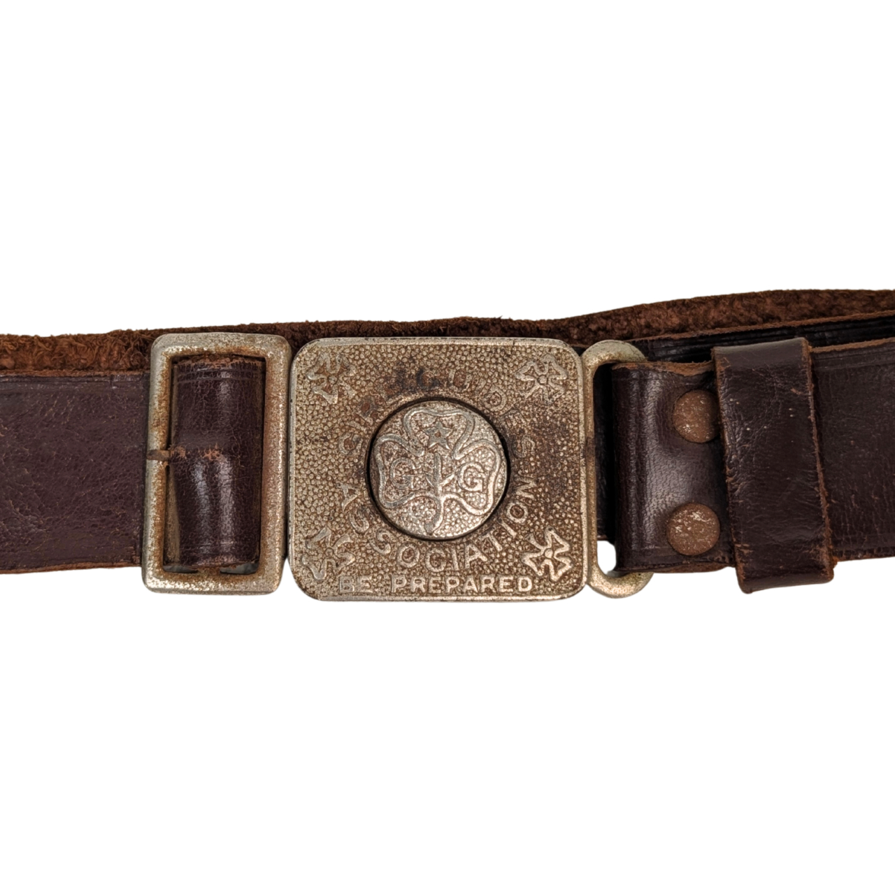 Vintage Girl Guide Association "Be Prepared" Leather Belt & Acme Scout Whistle c.1970s #70075 Vintage Girl Guide Association "Be Prepared" Leather Belt & Acme Scout Whistle c.1970s #70075 - Image 3