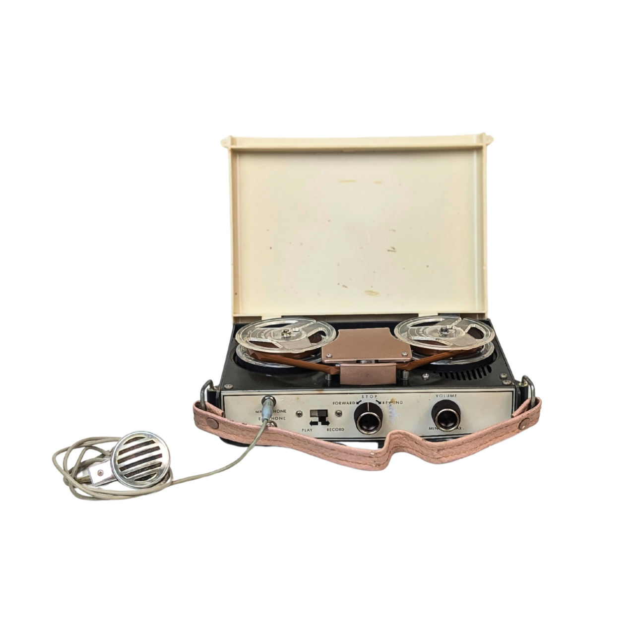 Vintage Sandy Deluxe Portable Reel-to-Reel Tape Recorder c.1960s — Sold As-Is #70053 - Image 2