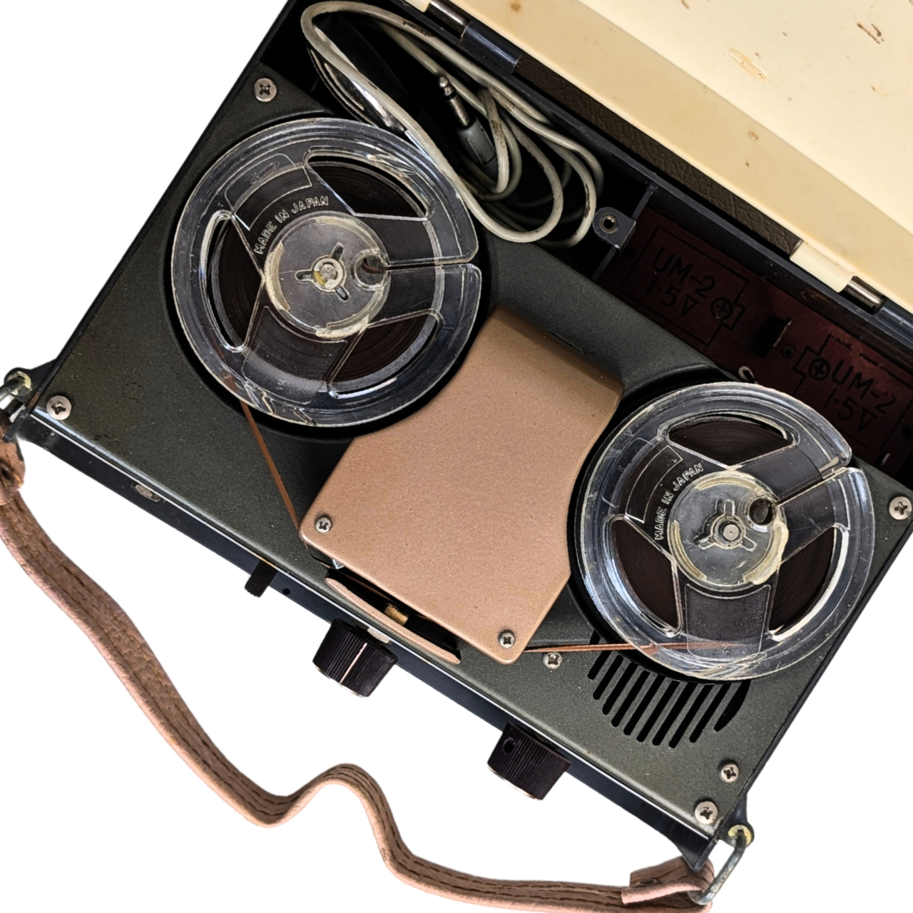 Vintage Sandy Deluxe Portable Reel-to-Reel Tape Recorder c.1960s — Sold As-Is #70053 - Image 7