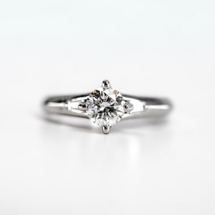 18ct White Gold Diamond Solitaire Engagement Ring | 0.60ct I/SI1 | Size L | 4.8g | Valued $6,750 #69524