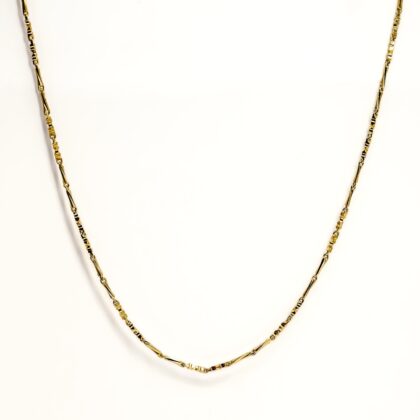18ct Yellow Gold Fancy Bar & Link Chain | 40cm | Hallmarked 750 | 6.9g #70218