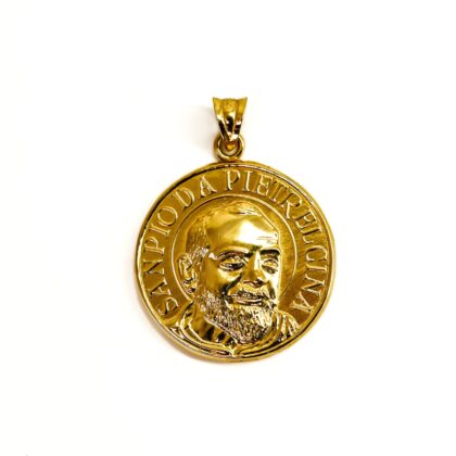 18ct Yellow Gold Saint Benedict Medal Pendant | 20mm | Hallmarked K18 | 2.6g #70200