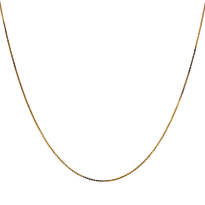 Monty's 9ct Yellow Gold Box Chain Necklace | 45cm | 2.6g #70159