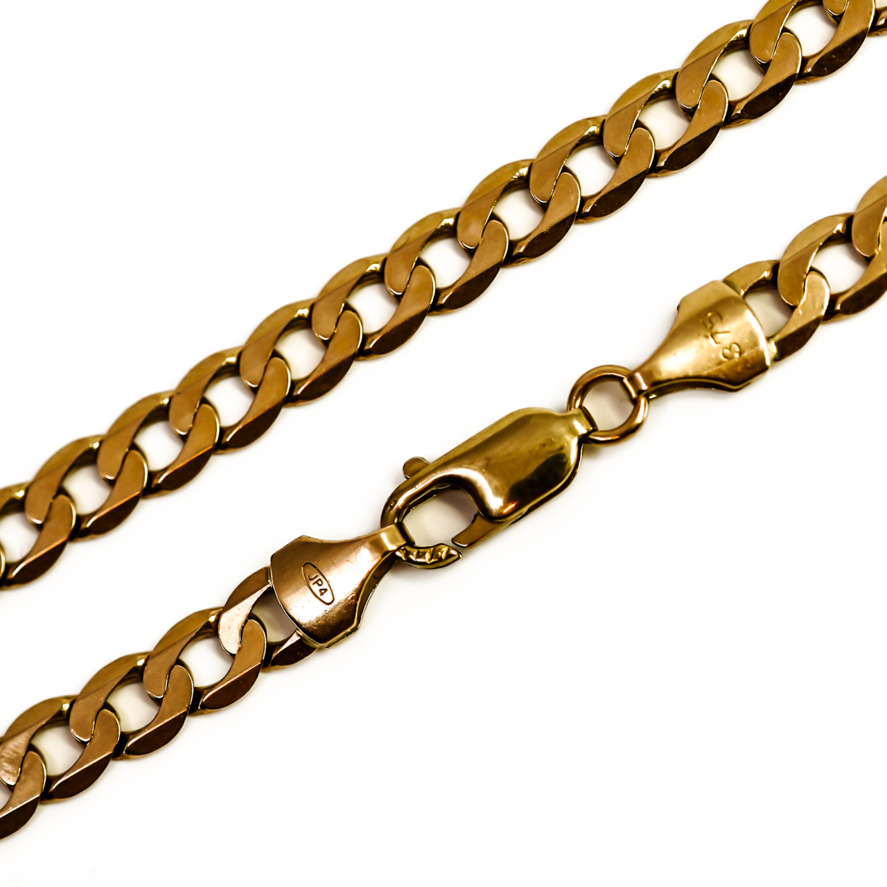 9ct Yellow Gold Curb Chain | Italian | 57cm | 5.8mm | Hallmarked 375 Italy | 22.3g #70428 9ct Yellow Gold Curb Chain | Italian | 57cm | 5.8mm | Hallmarked 375 Italy | 22.3g #70428 - Image 4