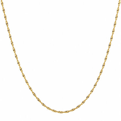 Monty's 9ct Yellow Gold Fancy Link Chain Necklace | 44cm | 1.9g | Made in Italy #70320