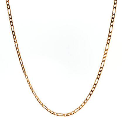 9ct Yellow Gold Figaro Chain Necklace | 3.9mm | Hallmarked 375 | 16.8g #70083