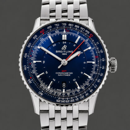Visit Monty's Breitling Navitimer GMT 41 Automatic Watch | Ref. A32310 | Black Dial Steel Bracelet RRP $9,190 #70202