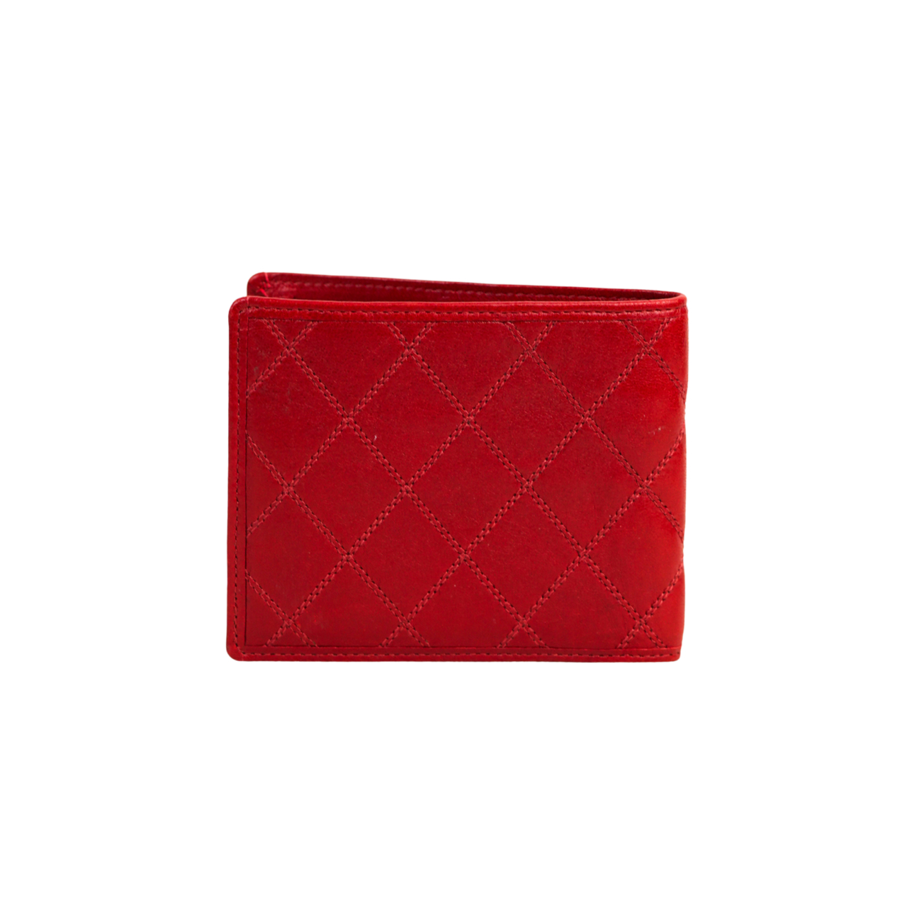 Chanel Classic Quilted Bifold Wallet | Red Lambskin | With Card & Box #70417 Chanel Classic Quilted Bifold Wallet | Red Lambskin | With Card & Box #70417 - Image 5