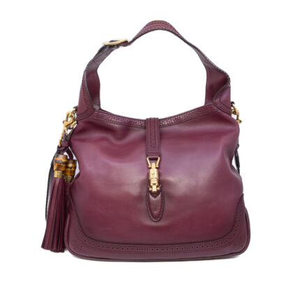 Gucci Large Jackie 1961 Shoulder Bag | Rosso Ancora Leather | Brogue Detail | 34 x 31cm | 246907 #63665