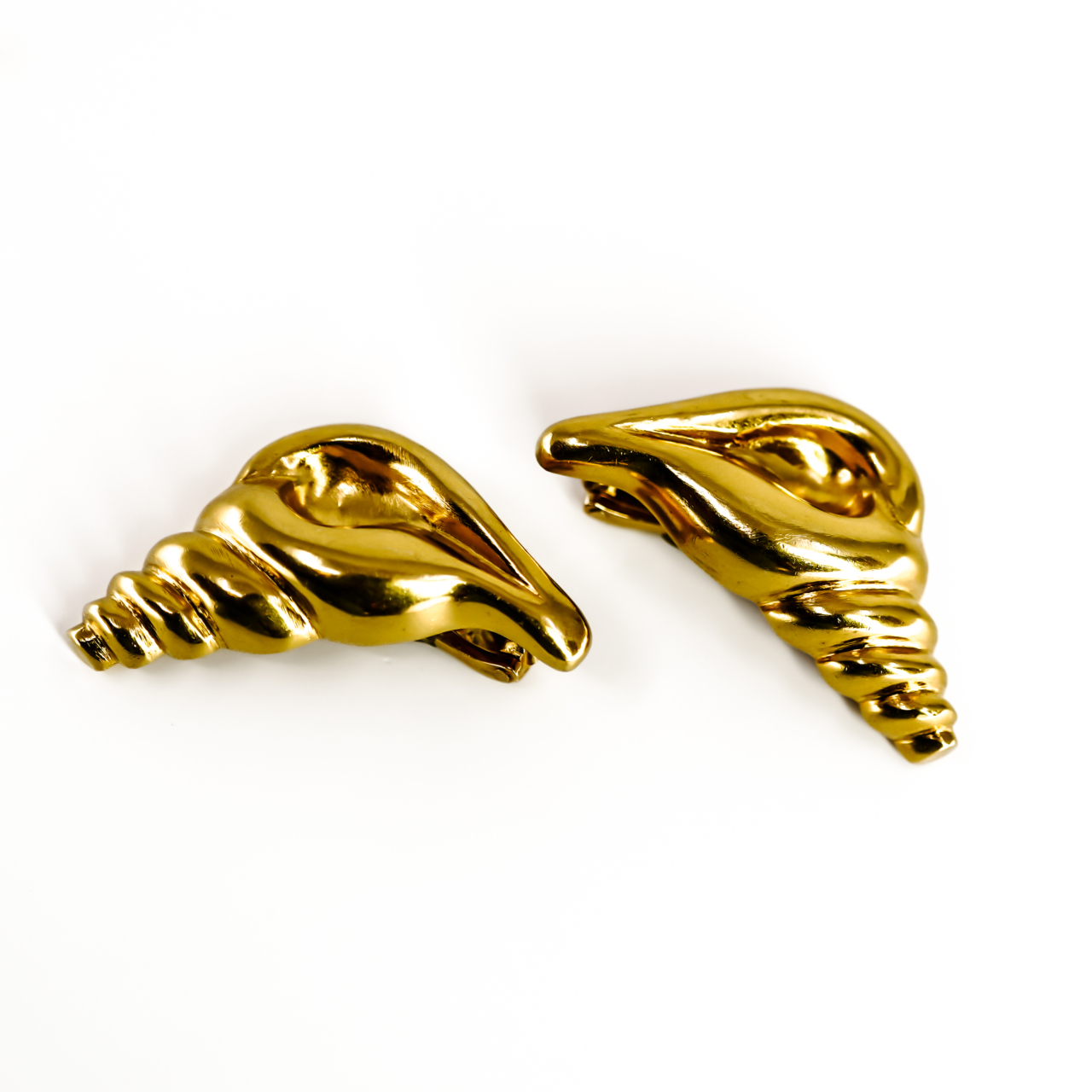 Ilias Lalaounis 18ct Gold Seashell Earrings | Yellow Gold | Hallmarked Greece 750 | c.1979 | 27.4g #70174 Ilias Lalaounis 18ct Gold Seashell Earrings | Yellow Gold | Hallmarked Greece 750 | c.1979 | 27.4g #70174 - Image 10