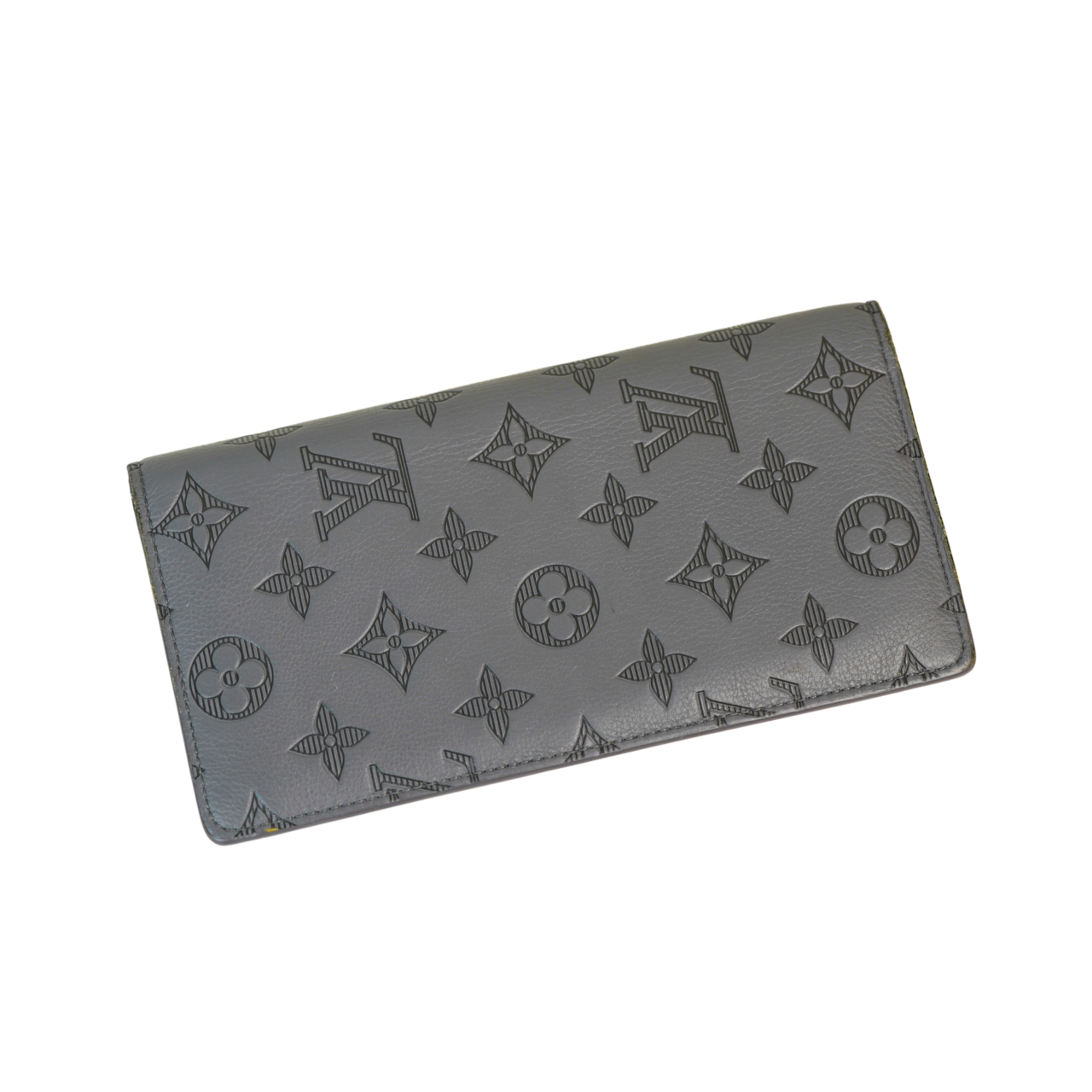 Louis Vuitton Portefeuille Brazza Long Wallet | Monogram Shadow | Grey #70415 Louis Vuitton Portefeuille Brazza Long Wallet | Monogram Shadow | Grey #70415 - Image 5