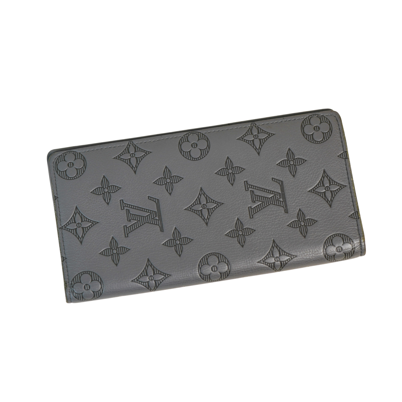 Louis Vuitton Portefeuille Brazza Long Wallet | Monogram Shadow | Grey #70415 Louis Vuitton Portefeuille Brazza Long Wallet | Monogram Shadow | Grey #70415 - Image 6