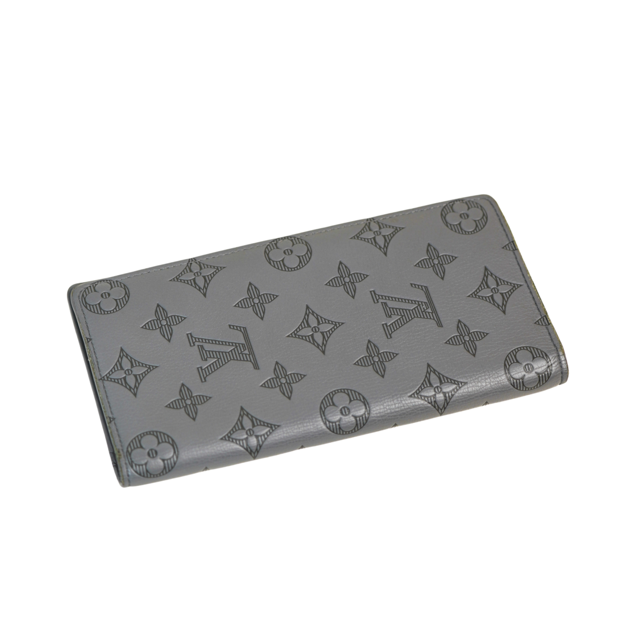 Louis Vuitton Portefeuille Brazza Long Wallet | Monogram Shadow | Grey #70415 Louis Vuitton Portefeuille Brazza Long Wallet | Monogram Shadow | Grey #70415 - Image 7