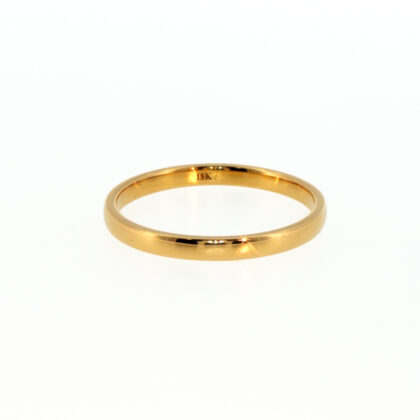 Michael Hill 18ct Yellow Gold Plain Wedding Band | Size O | 2.2mm | 2.1g #70026
