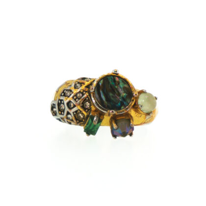 Mimco Statement Multi-Stone Cluster Ring | Size L½ | 9.6g #70187-1