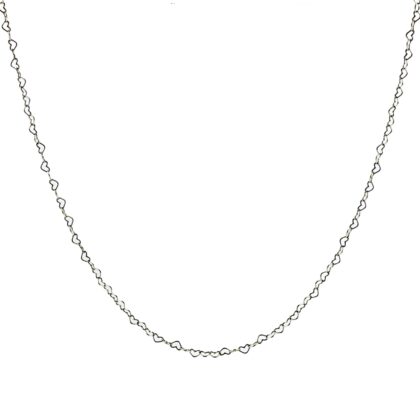 The Top 10 Necklace Link Types Pandora Sterling Silver Hearts Collier Chain Necklace | 44cm | 2.7g #69033