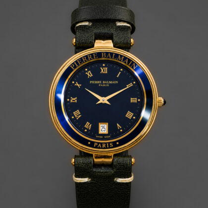 Pierre Balmain Paris Quartz Watch | Ref. 119.5140.3 | 35mm | Navy & Gold | Swiss Made #67463