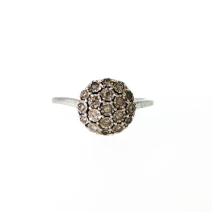 Sterling Silver 0.20ct Diamond Ring Size P #70196