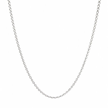 The Top 10 Necklace Link Types Sterling Silver Curb Link Chain Necklace | 80cm #70607-1