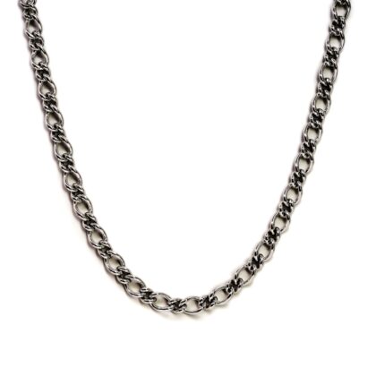 Sterling Silver Figaro Chain | 40cm | 6.8mm | 31.5g | Hallmarked 925 #70140