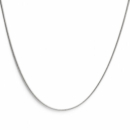 Monty's Sterling Silver Snake Chain Necklace | 1.2mm | 40cm | 4.8g | Hallmarked 925 Italy #70039