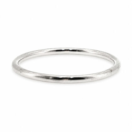 Sterling Silver Solid Golf Bangle | 65mm Internal Diameter | 5mm Wide | Hallmarked 925 | 43.4g #69865