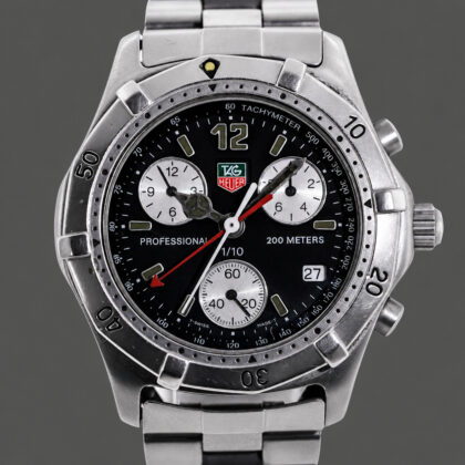 TAG Heuer Professional Chronograph Quartz Watch | Ref. CK1110 | 38mm | 200m | 18cm Bracelet #67462