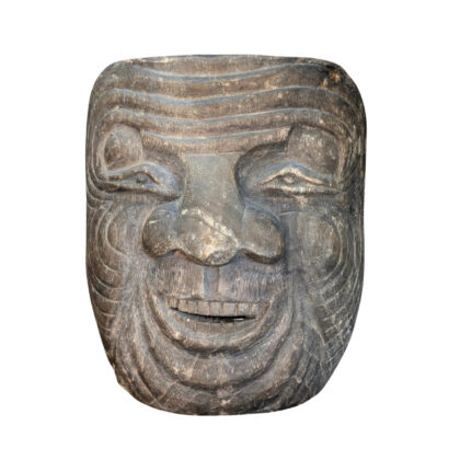 Vintage Japanese Carved Wooden Hotei Mask #70418
