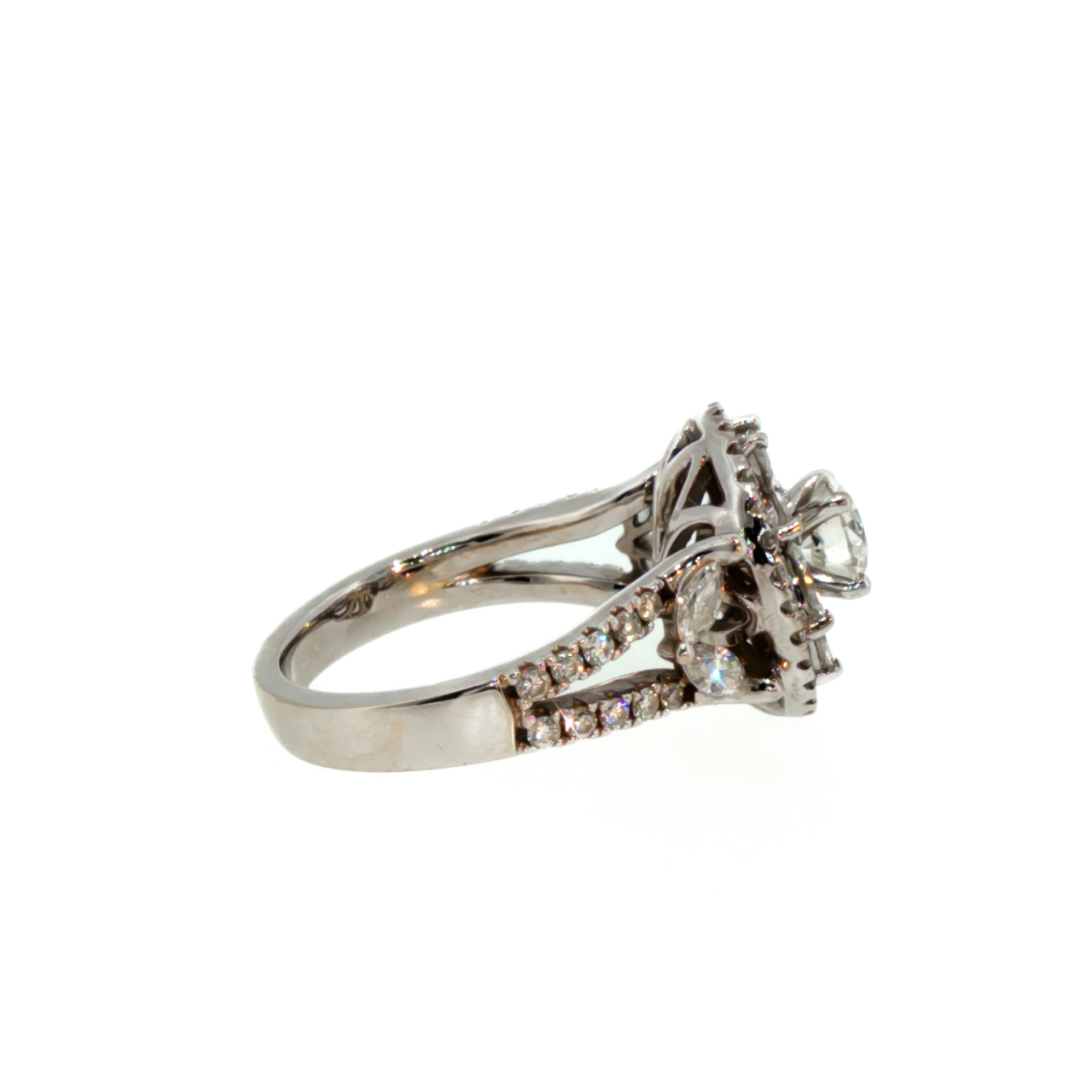 18ct White Gold Diamond Floral Cluster Ring Size K½ 7.2g Valued $7,920 #70439 18ct White Gold Diamond Floral Cluster Ring Size K½ 7.2g Valued $7,920 #70439 - Image 11