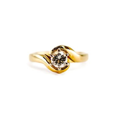 18ct Gold 0.50ct Round Brilliant Diamond Solitaire Ring G/SI1 Size M Valued $6,990 #70126