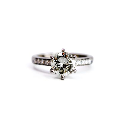 Monty's 18ct White Gold 2.22ct Diamond Engagement Ring | 2.00ct Centre | ADGL Certified | Valued $31,010 #70743
