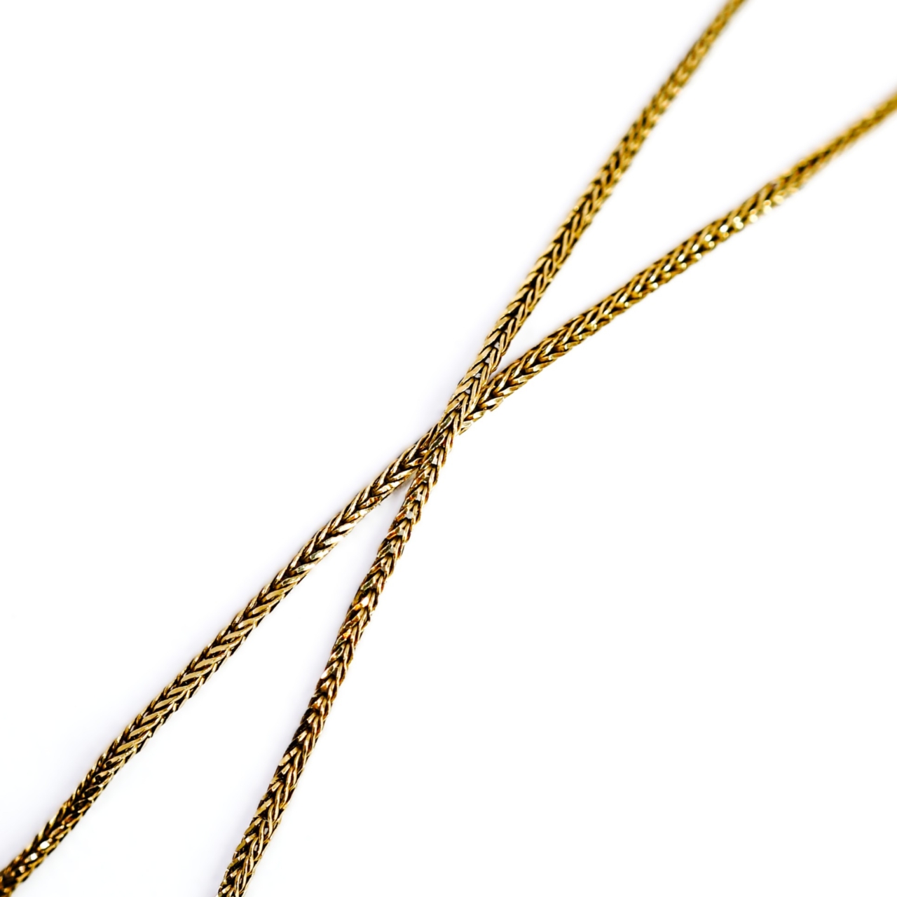 18ct Yellow gold Foxtail link Chain Necklace 48cm #70610 18ct Yellow gold Foxtail link Chain Necklace 48cm #70610 - Image 4