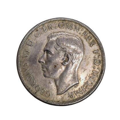 1937 Australian Crown Coin | Sterling Silver (.925) | King George VI | About Uncirculated #69869