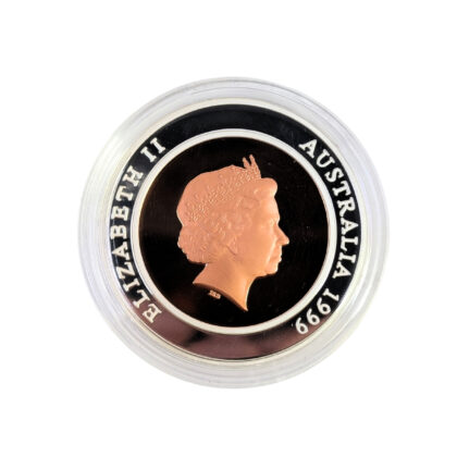 1999 Australia $10 Millennium Series The Past Silver Proof Coin Box & COA #70854
