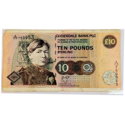 2003 Scotland Clydesdale Bank £10 Note | Mary Slessor | Circulated #70560-3