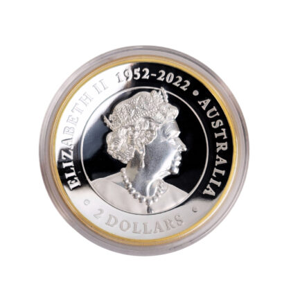 Monty's 2023 $2 Australian Kookaburra 2oz Silver Proof High Relief Gilded Coin Box & COA #70850