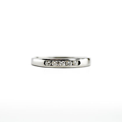 9ct White Gold 0.25ct Diamond Eternity Ring Size T #70469