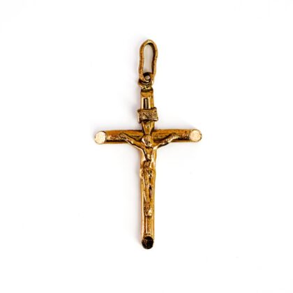 9ct Yellow Gold Cross Crucifix Pendant | 40mm x 20.7mm | 1.4g #70629