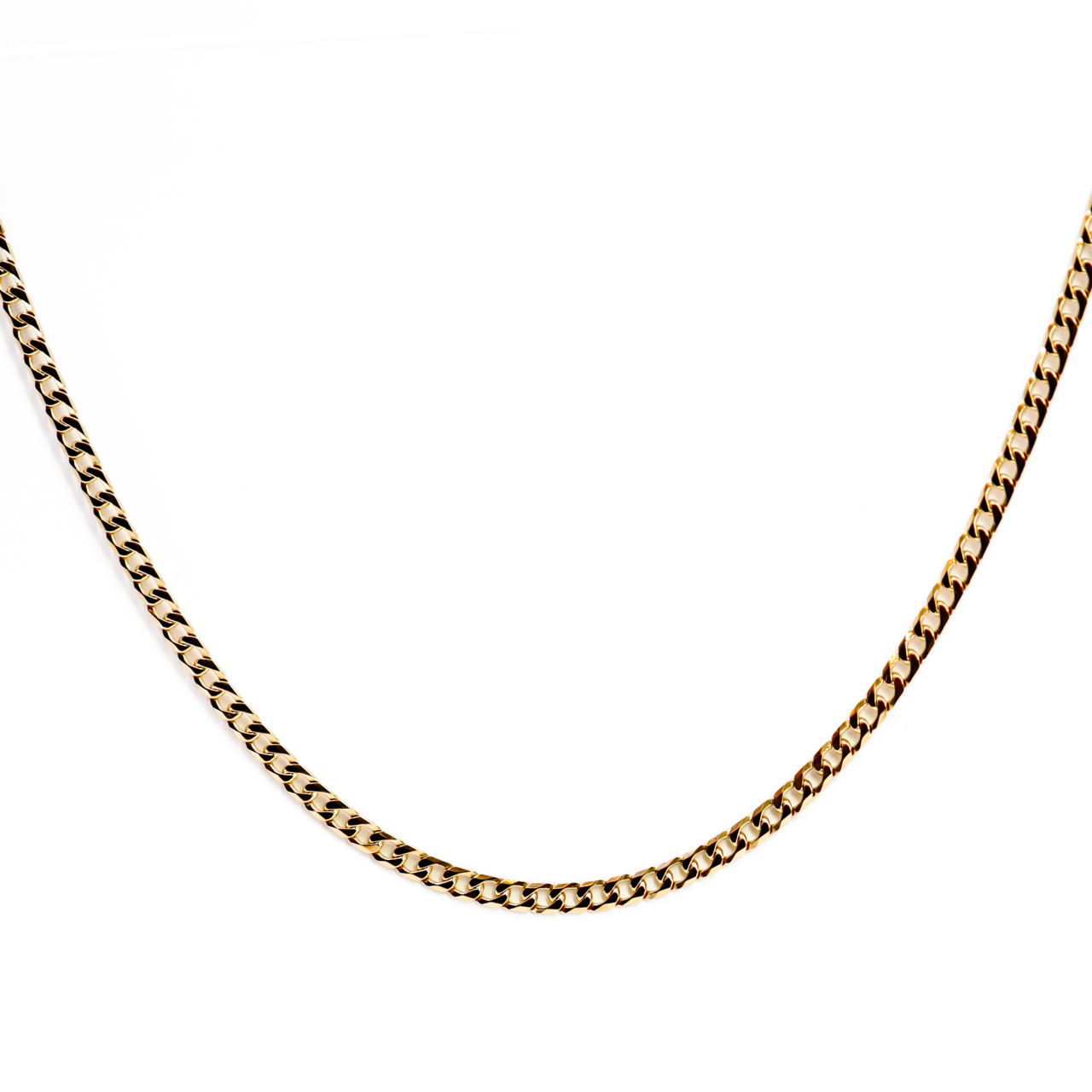 9ct Yellow Gold Curb Link Chain Necklace 55cm Hallmarked 375 Italy #71071 9ct Yellow Gold Curb Link Chain Necklace 55cm Hallmarked 375 Italy #71071 - Image 3
