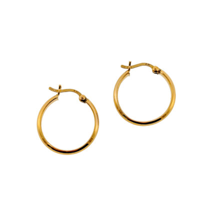 Monty's 9ct Yellow Gold Hoop Earrings | Classic Polished Hoops #70947