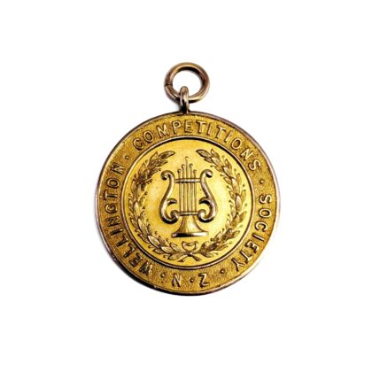 Antique 9ct Gold Dancing Championship Medal | Wellington Competitions | 1937 #43114