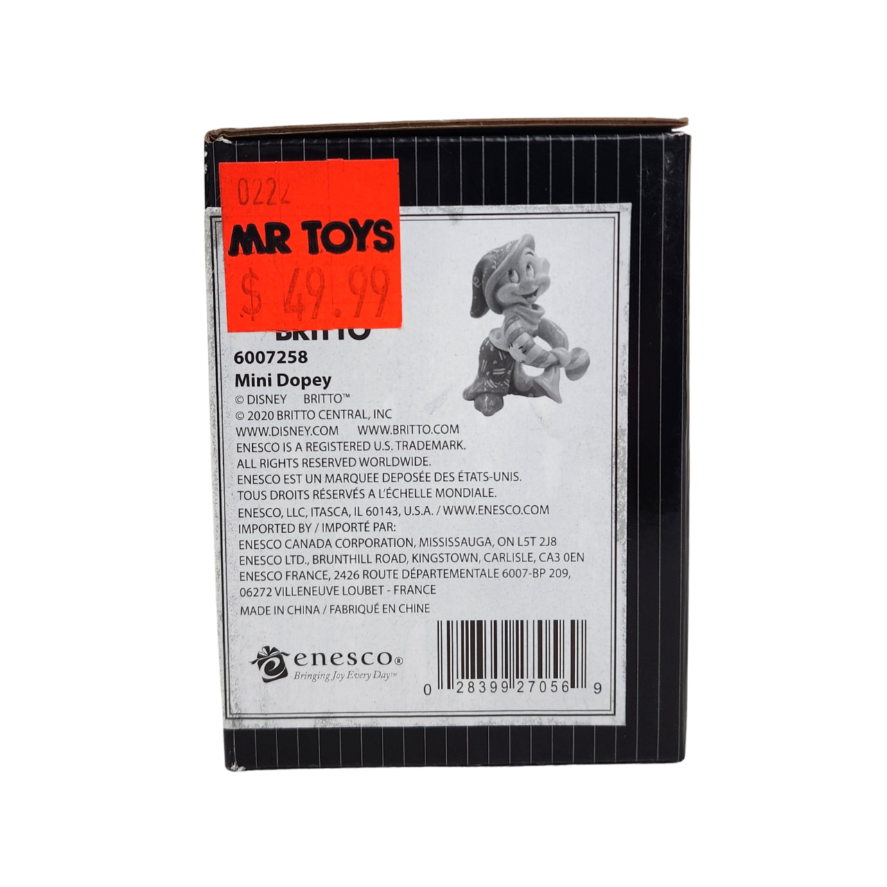 Disney Britto Dopey Mini Figurine | Snow White & the Seven Dwarfs | New in Box #71042-17 Disney Britto Dopey Mini Figurine | Snow White & the Seven Dwarfs | New in Box #71042-17 - Image 3