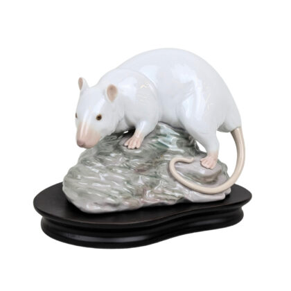 Lladró Year of the Rat Figurine | Zodiac Collection | Porcelain | Boxed with Base #71052