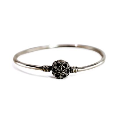 Monty's Pandora Sterling Silver Snowflake Charm Bangle #70829
