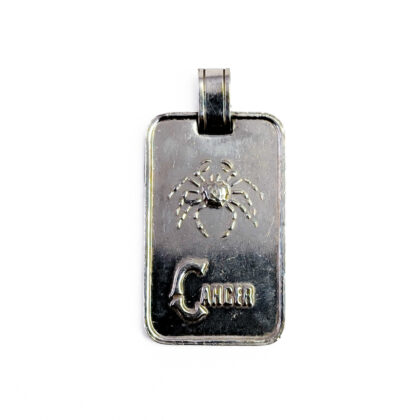 Silver Cancer Zodiac Pendant | Crab Horoscope Charm | 5.4g #70903