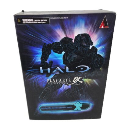 Square Enix Play Arts Kai Halo Spartan Mark V Action Figure | Blue | New Sealed in Box #70713
