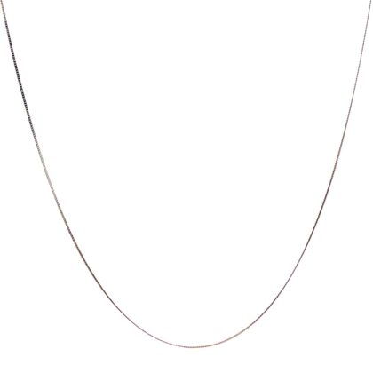 Sterling Silver Curb Link Chain Necklace | 45cm #70149