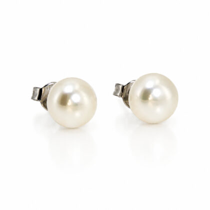 Sterling Silver Freshwater Pearl Stud Earrings | Hallmarked 925 | 7mm Pearls #70501