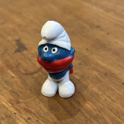 Monty's Vintage Red Scarf Smurf PVC Figure | Peyo Schleich 1969 #70581-6